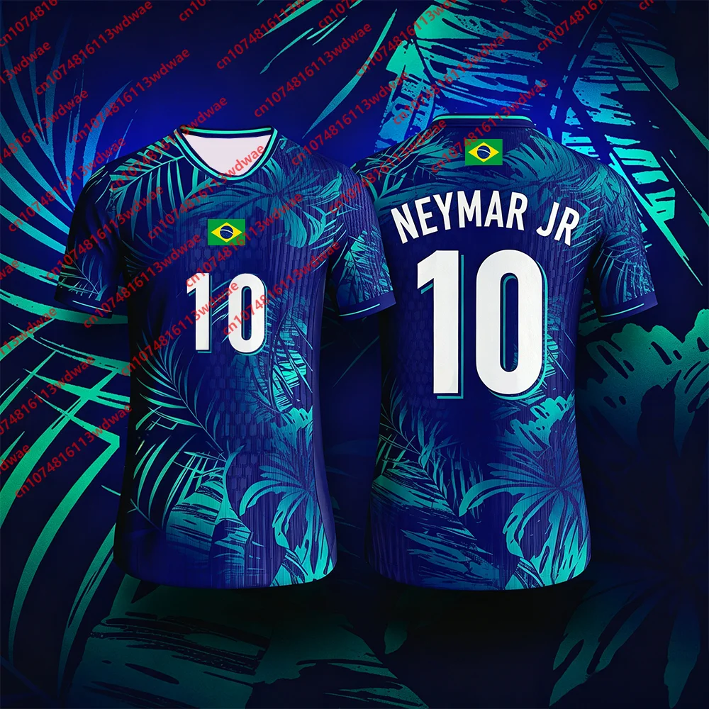 2026 Brazil Football Training Kit Classic Jersey Quick-Drying Neymar 10 Jersey Brazil National Suit Player Version Kid Tee