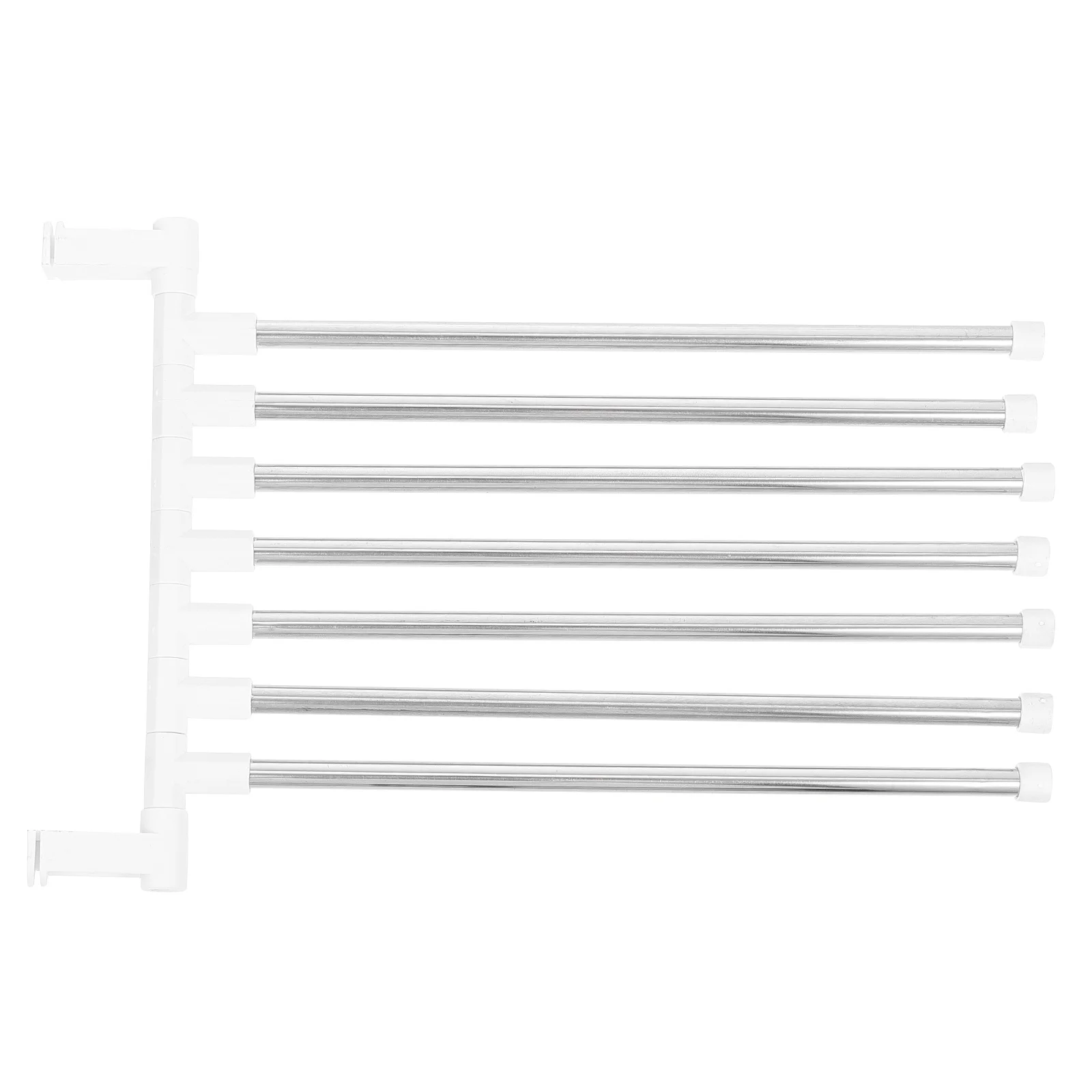 

1Set Rotatory Towel Holder Stainless Steel Wall-Mounted No Drill Towel Hanging Rack for Bathroom Kitchen Space Saving