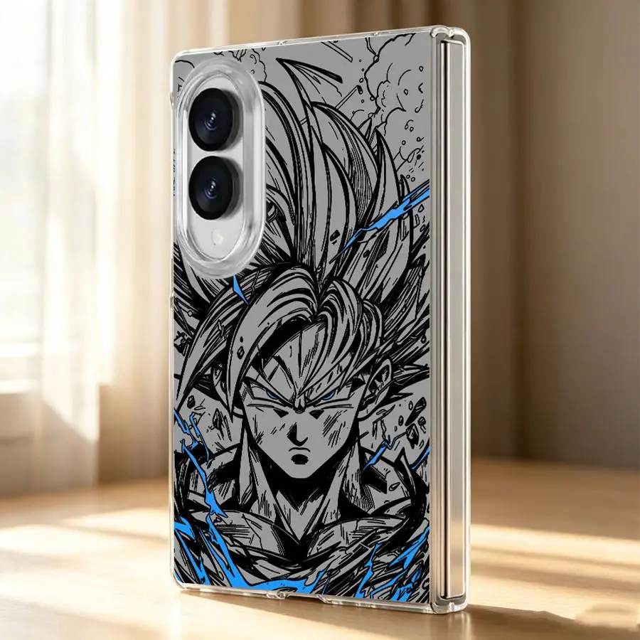 Transparent Soft Phone Cover Case for Samsung Galaxy Z Fold 8 ZFold8 D-Dragons B-Ball