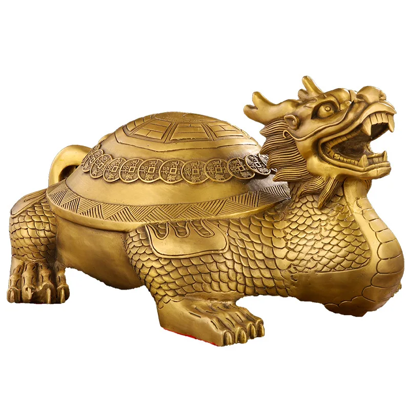 

Money dragon turtle handicrafts housewarming opening ornament gossip office jewelry brass