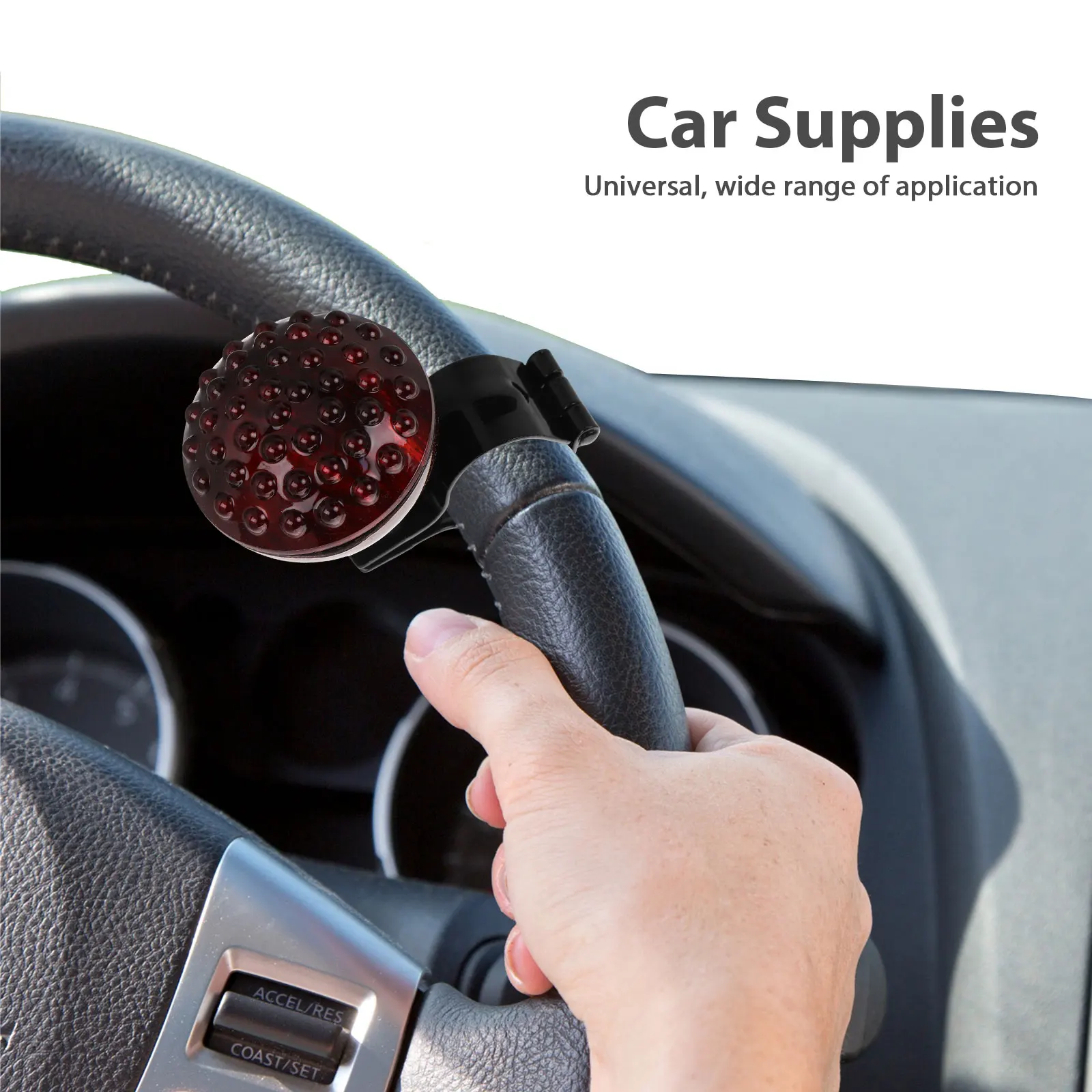 

Steering Wheel Booster Knob Universal Spinner Ball for Car Truck Anti Slip Easy Turn Steering Accessories