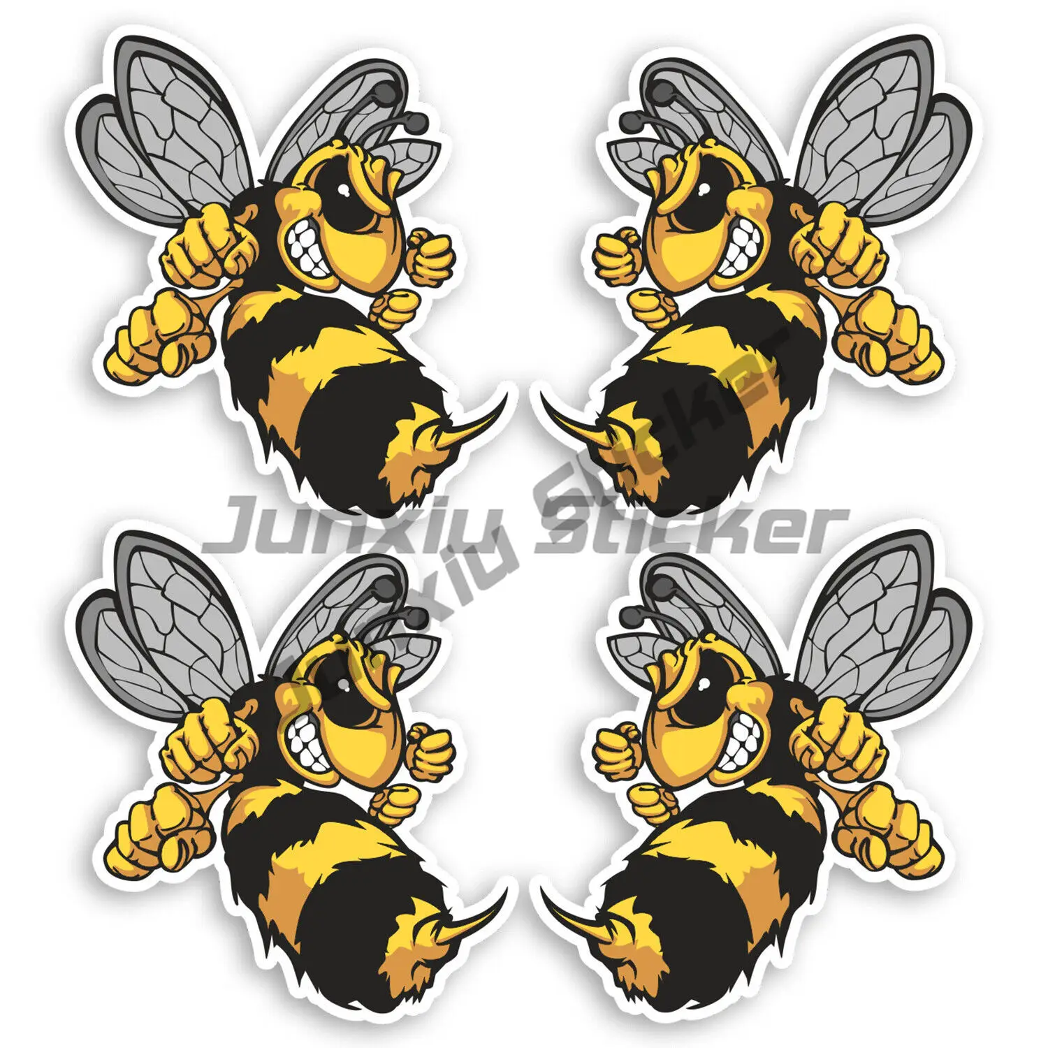 

Personality 3D Wasp Bee Hornet Vinyl Stickers Laptop Bike Car Sticker DIY Waterproof Laptop Refrigerator Vinyl Decals Motorcycle