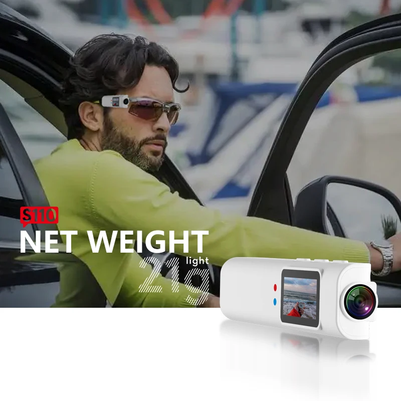 Xiaomi-gafas 4K FPV para grabación de vídeo, cámara HD, WiFi, Control por aplicación, auriculares inteligentes, grabación de sonido para deportes al aire libre