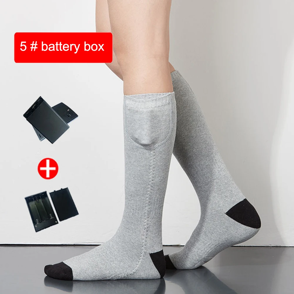 

Unisex Thermal Insulated Sock Washable Electric Thermal Socks 3 Heating Level Comfortable for Ski Motorcycle Skating