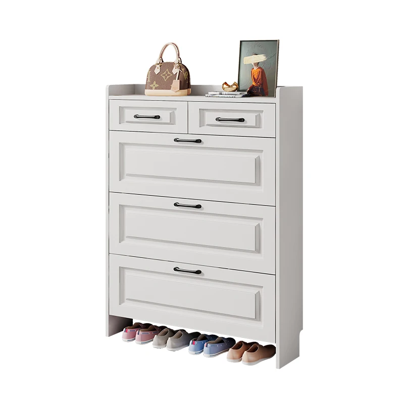 Ultra-thin tipper shoe cabinet, household entrance cabinet, large-capacity storage artifact, space-saving