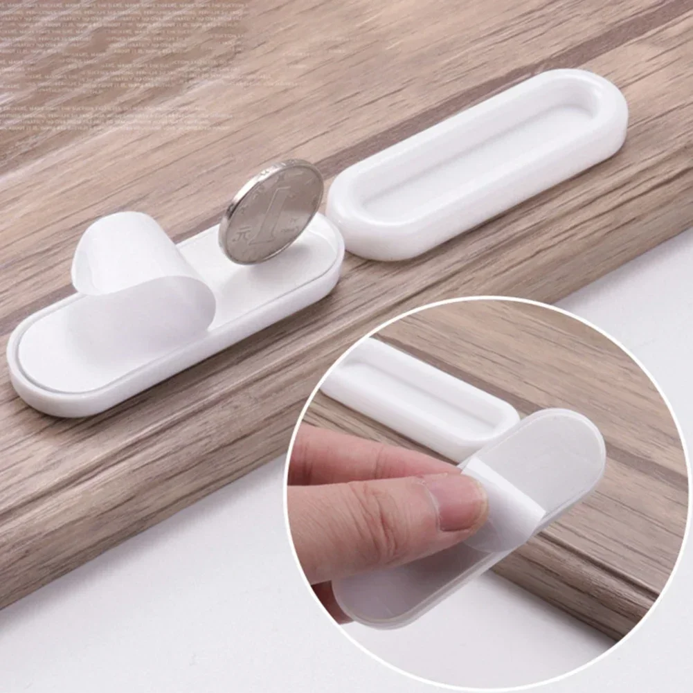 4PCS Paste Window Handle Drawer Handles Adhesive Drawer Knob Wardrobe Handle Paste Open Sliding Door Knob Auxiliary Device