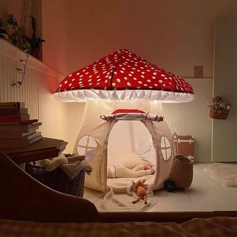 Children's tent indoor princess can sleep boys and girls mushroom baby playhouse small house toys separate bed artifact