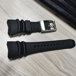 Breathable Black Rubber Watchband For Citizen BJ8050 BJ8050-08E Little/Small Monster Waterproof Watch Strap Tools Bracelet Band