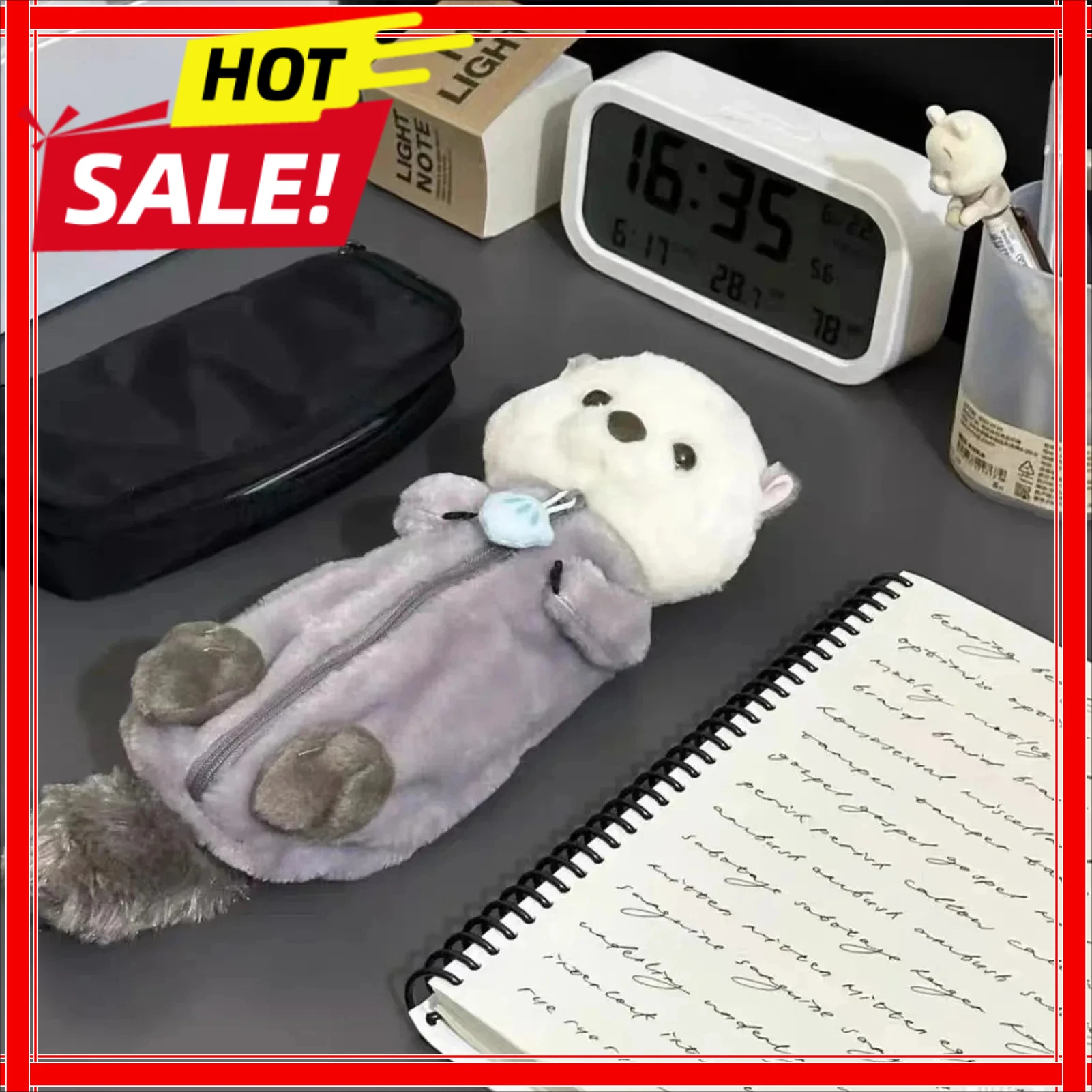 

1 Pcs Creative Sea Otter Plush Pencil Case Ins High-attractive Pen Holder Cute Pencil Pouch Bag School Supplies Stationery
