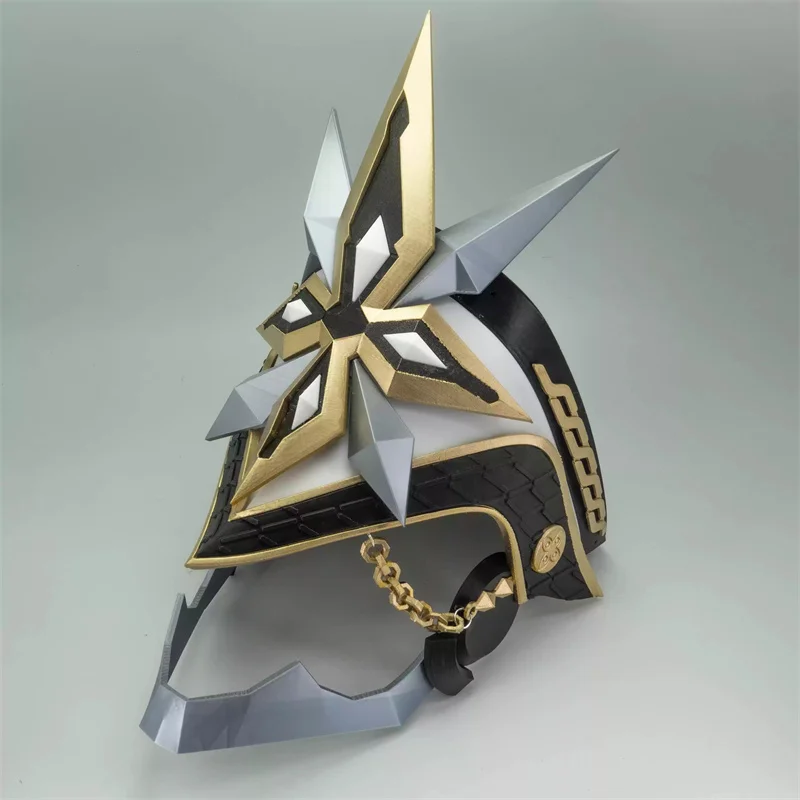 Game Genshin Impact II Capitano Cosplay Mask The Captain Capitano Masks Cosplay Adult Helmet Mask Ornaments Halloween Costume