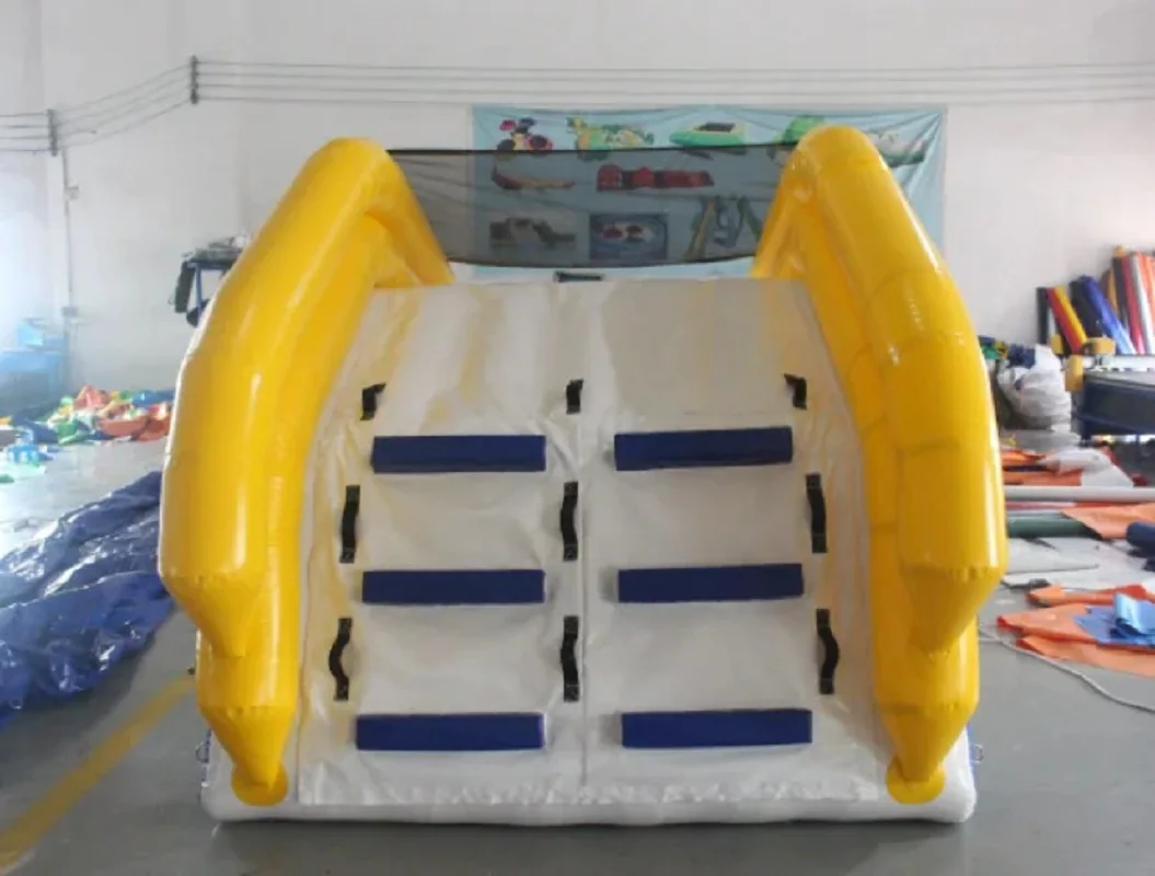 Custom High Quality summer season inflatable yacht slide Inflatable Water Dock Slide For Boat