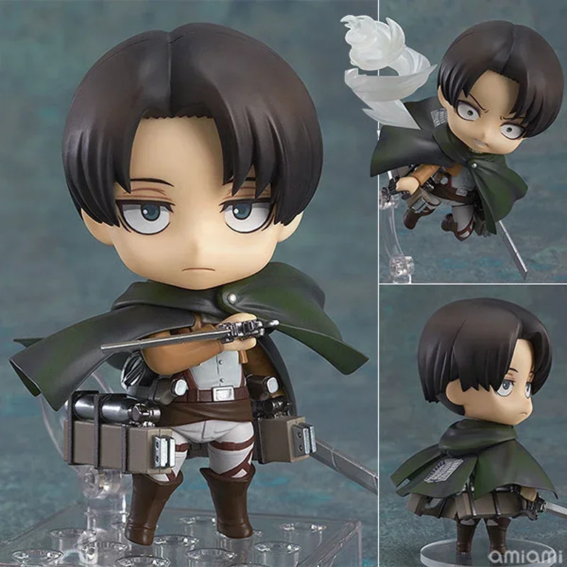 Attack on Titan Levi Ackerman Anime Figure #375 Eren Yeager Action Figure Mikasa Ackerman Figurine Collectible Model Doll Toys