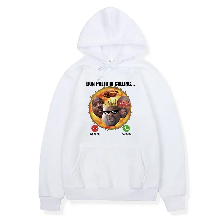 Don Pollo Funny Meme Graphic Hoodie King of Ohio Fashion Long Sleeve Clothing Sweatshirt Men's Casual Pullover Oversized Hoodies