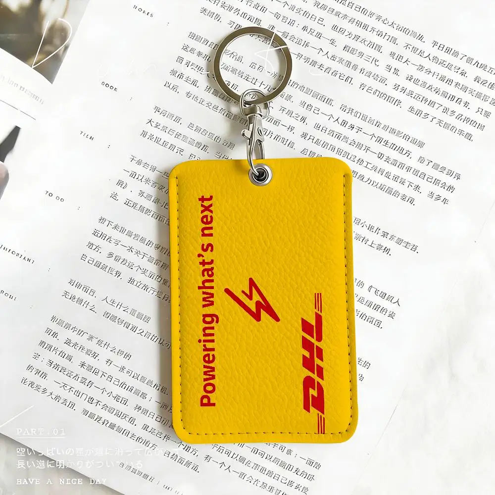 Modische Logo D-DHL Kartenhalter Studentenausweis-Schutzhüllen Studenten-Campus-Zugangskarten Schlüsselanhänger Diebstahlschutz – Detail 12