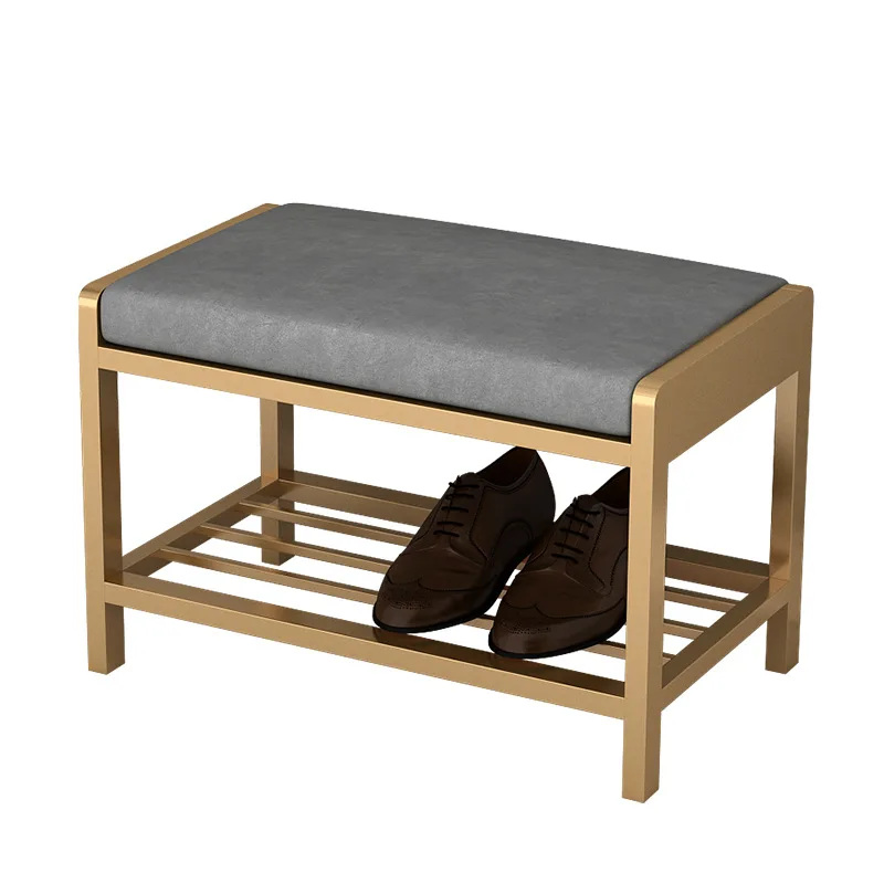 

shoe changing stool for home use, modern simple soft bag at the door, shoe stool at the entrance