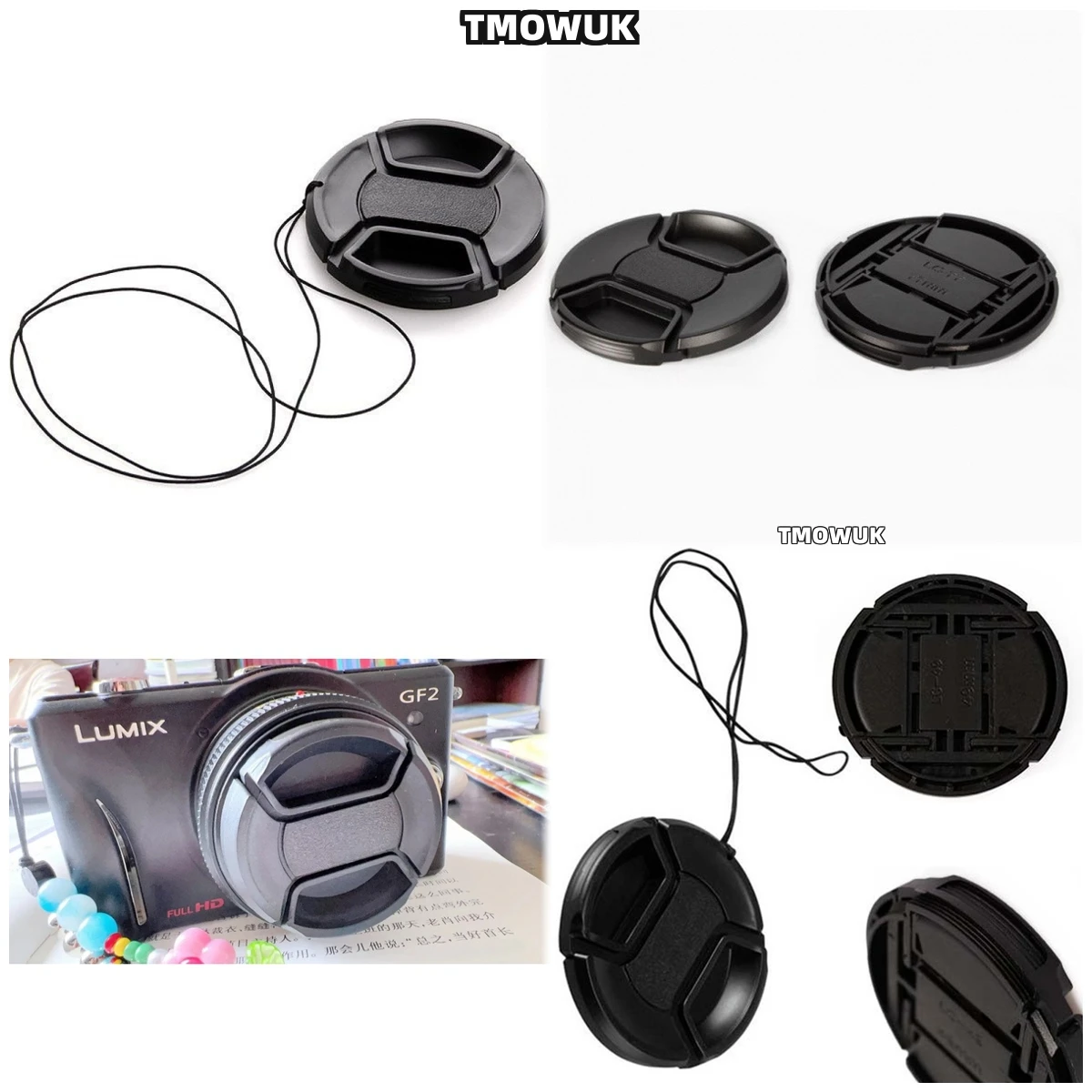 

For PENTAX K-r K-3II Q10 Ist DL2 KF MX K-5 645D Camera Lens Cap Protective Cover Center Pinch Snap-on 49mm 52 55 58 62 67 72 77