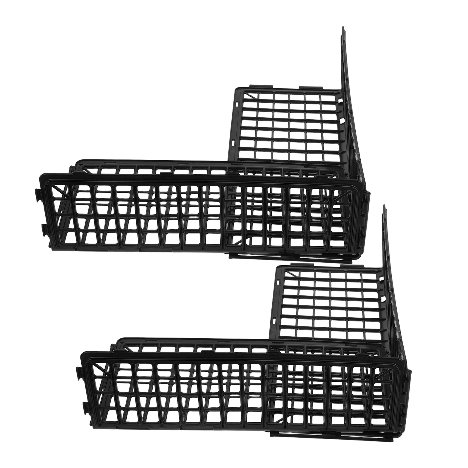 4Pcs Fresh Produce Display Rack Supermarket Fruit Storage Shelf L-Shaped Design Prevents Falling Ideal for Store Warehouse