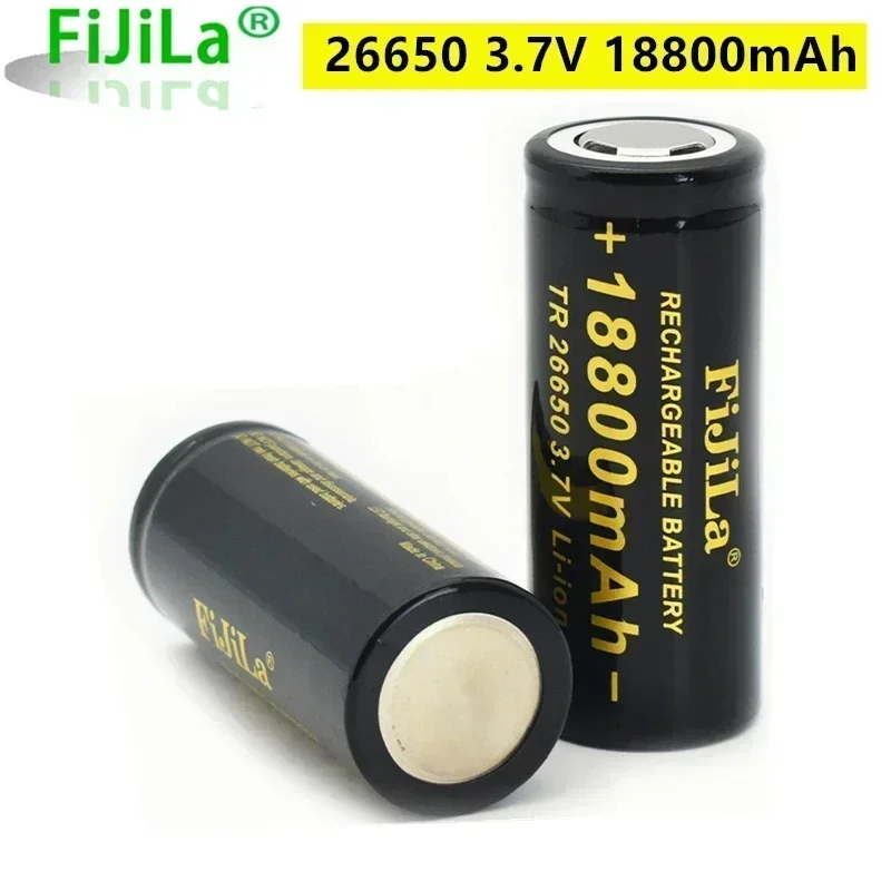 100% New Original High Quality 26650 Battery 18800mAh 3.7 V 50A Lithium Ion Battery For 26650 LED Flashlight