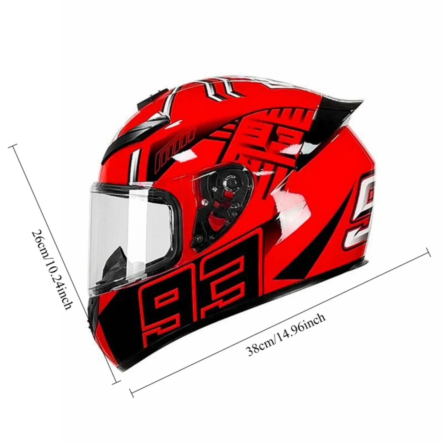 Unisex motorcycle full-face helmet for all seasons, suitable for motorbikes, electric bikes, and scooters, windproof and safe fo