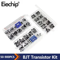 50-900pcs BJT Transistor Kit A1015 BC327 BC337 C1815 S8050 S8850 2N2222 2N2907 2N3904 2N3906 TO92 PNP NPN Triode Transistors Set