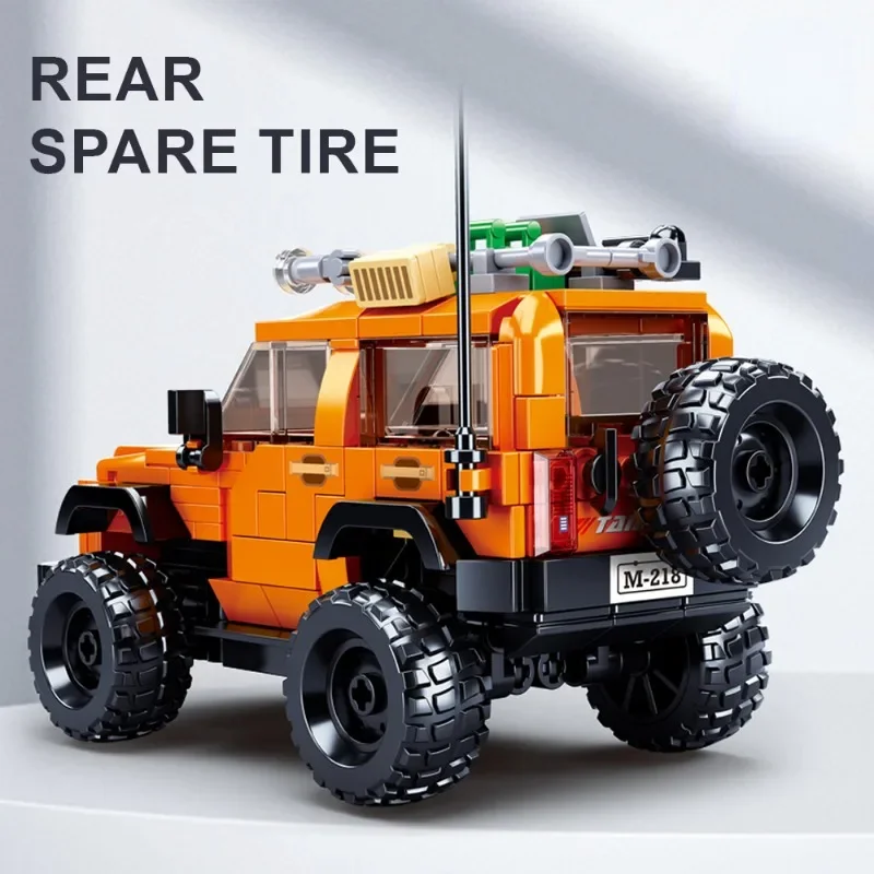 City Off-road Vehicle Jeeps Car ATV Model Building Blocks Creative Desktop Decor TANK 300 Bricks Toy Kids Christmas Gifts