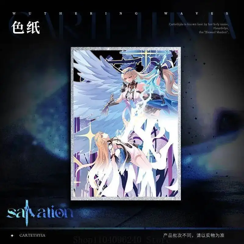 Anime GAME Wuthering Waves Cartethyia Anime Cosplay Acrylic Stand Model Plate Desk Decor Standing Sign Badge Laser Ticket Colore