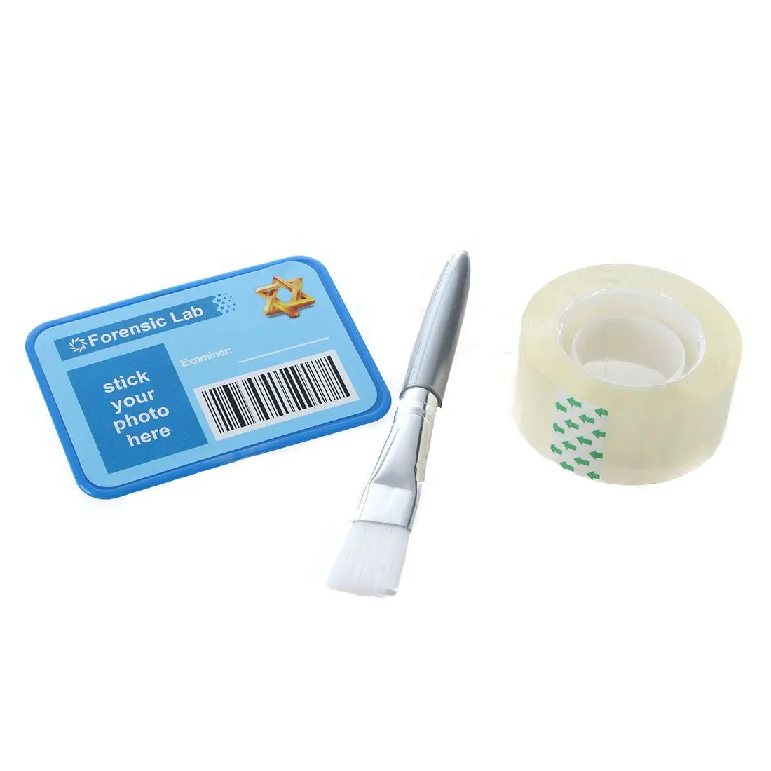 AM-Fingerprint Set Detective experiments toy with stamp pads Magnifier Brush