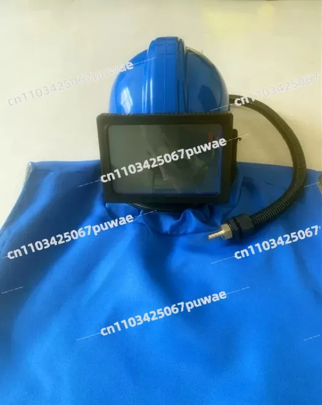 Oxygen Supply Sandblasting Safety Helmet Face Shield Protective Mask
