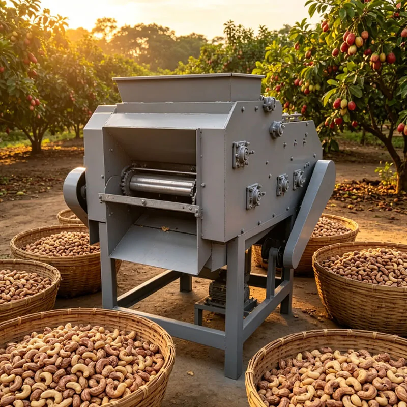 Commercial Cashew Nut Cracking Machine with Low Breakage Rate for Cashew Processing Customized