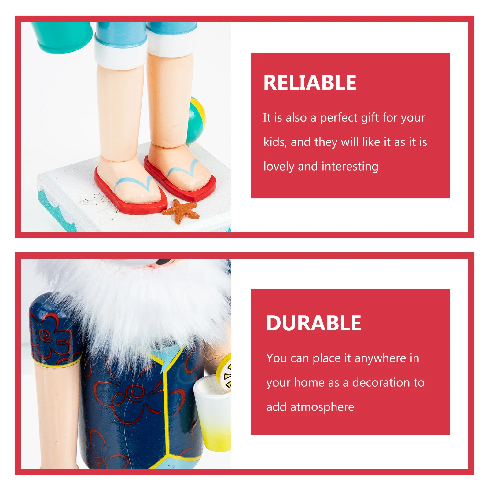 

Nutcracker Ornament Soldier Decorations Xmas Ornaments Table Soldiers Cartoon Wood