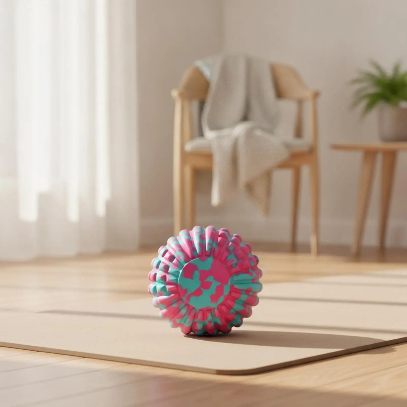 Textured Massage Ball Portable Massage Ball with Grip Bumps Non-Slip for Runners