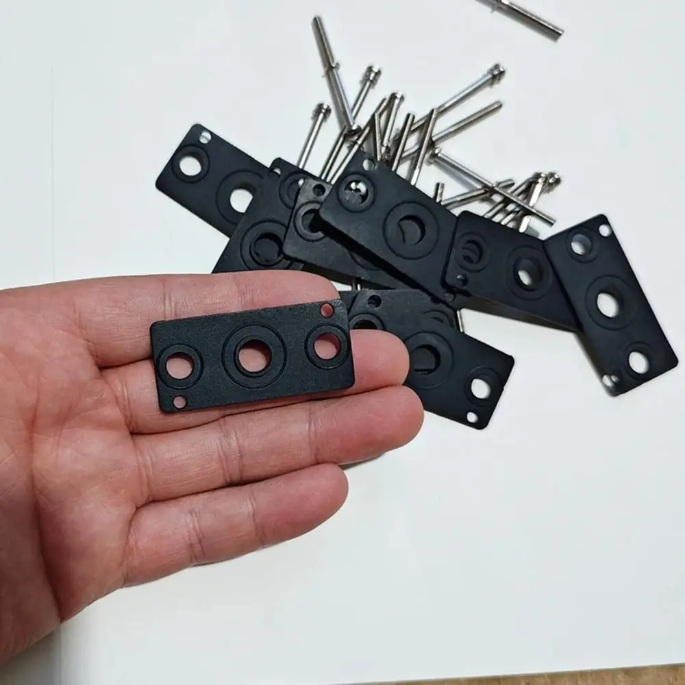 10Sets Rubber Solenoid Valve Base Gasket 4V110 4V210 4V310 4V410 with Screw Solenoid Valve Manifold Gasket Busbar