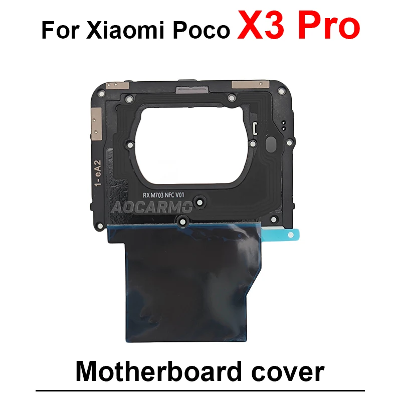 For Xiaomi POCO X3 X3Pro Motherboard Cover Heat dissipating Sticker And Camera Lens With Frame NFC Module Replacement Part