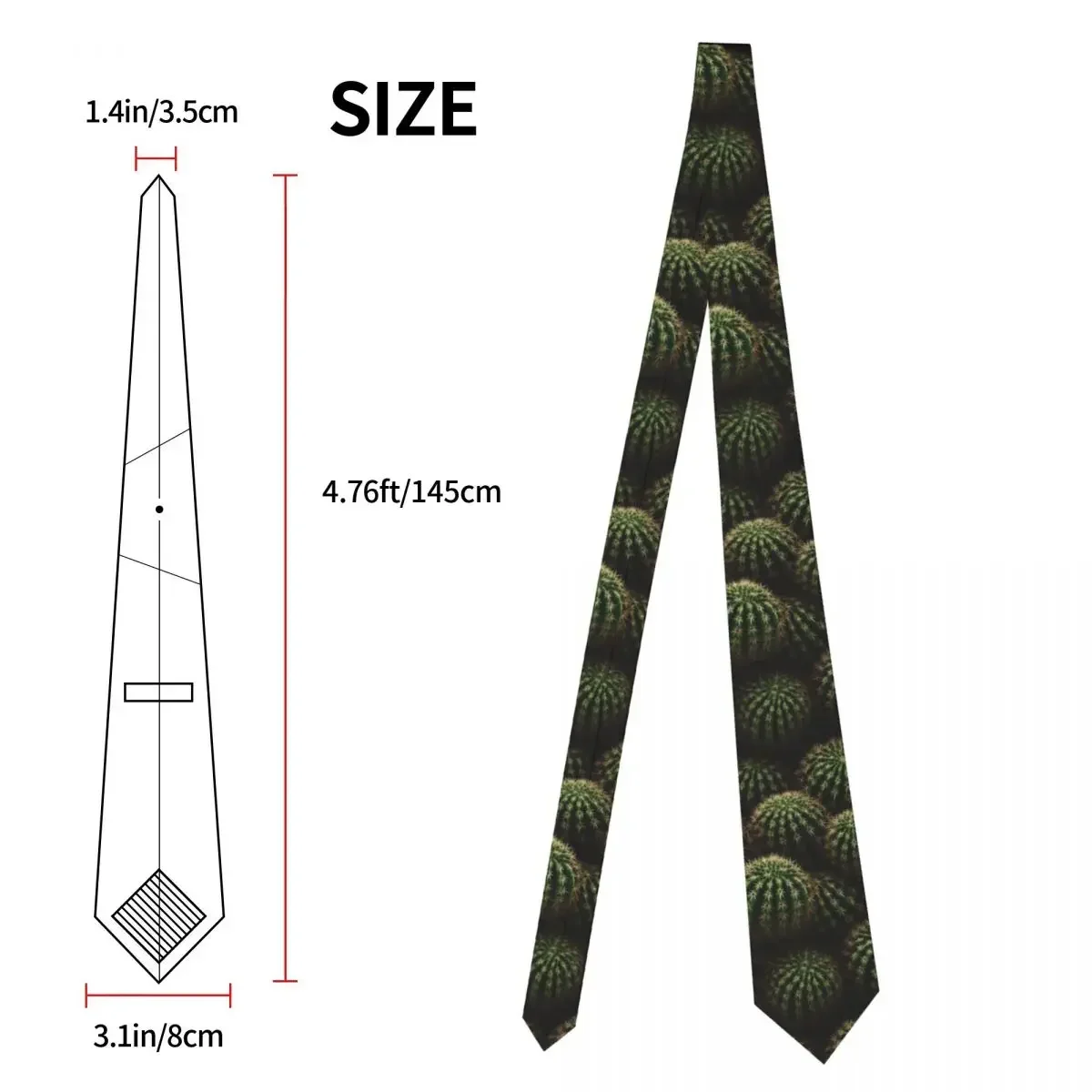 Tie For Men Formal Skinny Neckties Classic Men\'s Cactus Wedding Tie Gentleman Narrow