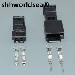 shhworldsea 2 Pin B-14525-1 9-968554-1 9-968554-1A 8-1452577-1A Auto Door Light Socket Audio Tweeter Plug For BMW