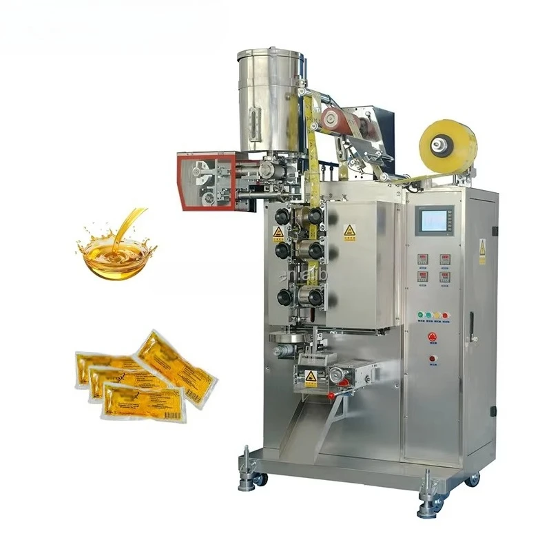 Confezionatrice per bustine liquide verticale ad alta velocità con chiusura laterale a 4 lati |   Riempitore automatico multifunzione per sesamo, cucina, olio d'oliva da 10 ml