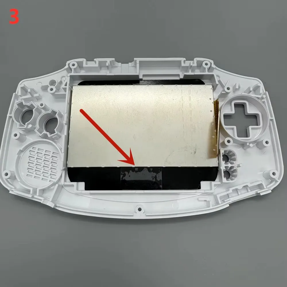 شاشة LCD عالية السطوع IPS بالحجم الأصلي مقاس 2.9 بوصة لـ Gameboy Advance GBA تدعم عرض وضع البكسل شاشات الإضاءة الدافئة