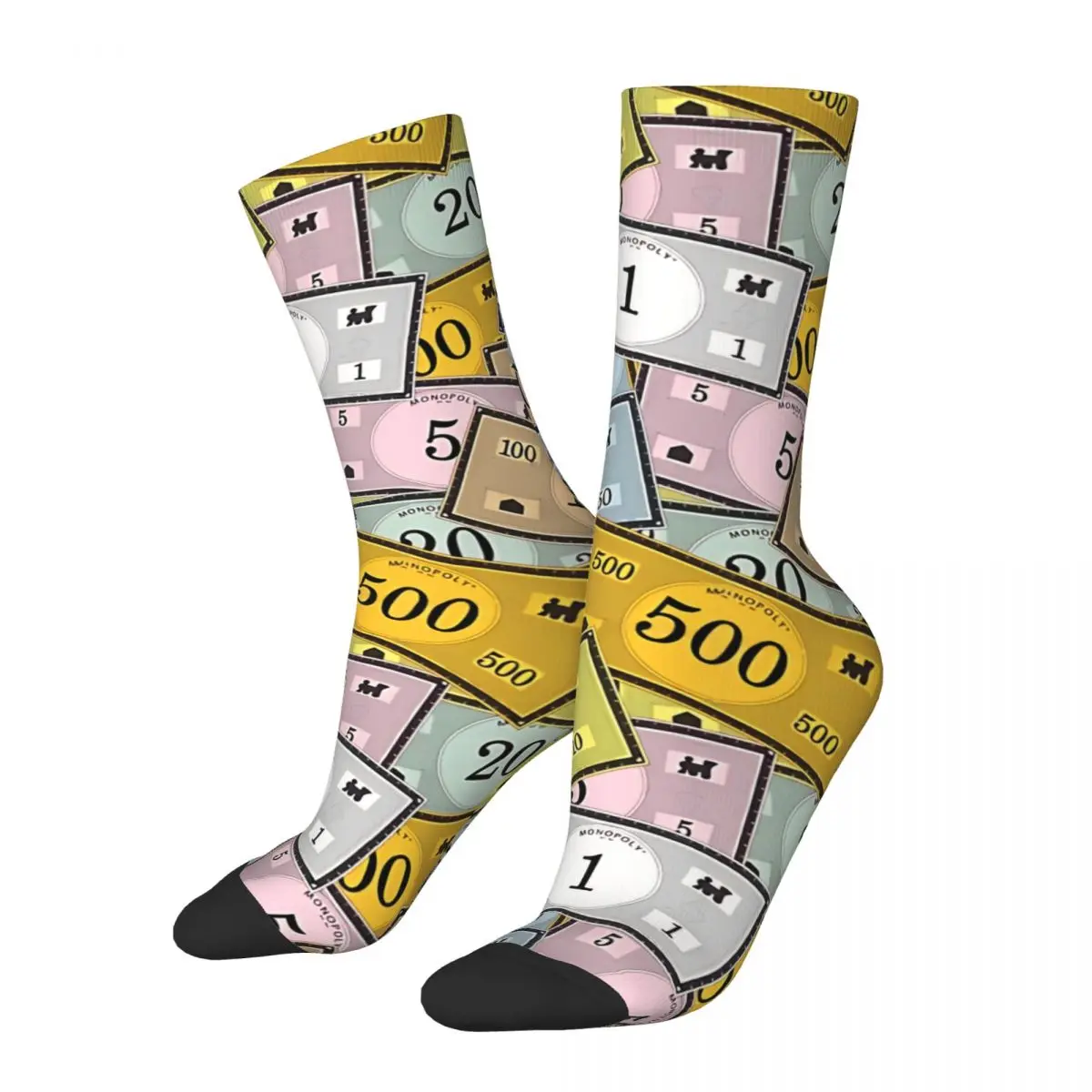 

Vintage Game Money Men's Socks Unisex Harajuku Seamless Printed Crazy Crew Sock Gift