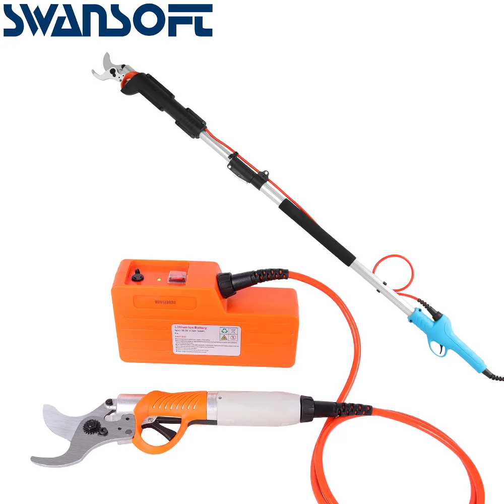 SWANSOFT battery pruner Charging Type Cordless Electric Pruning Shears for Vineyard