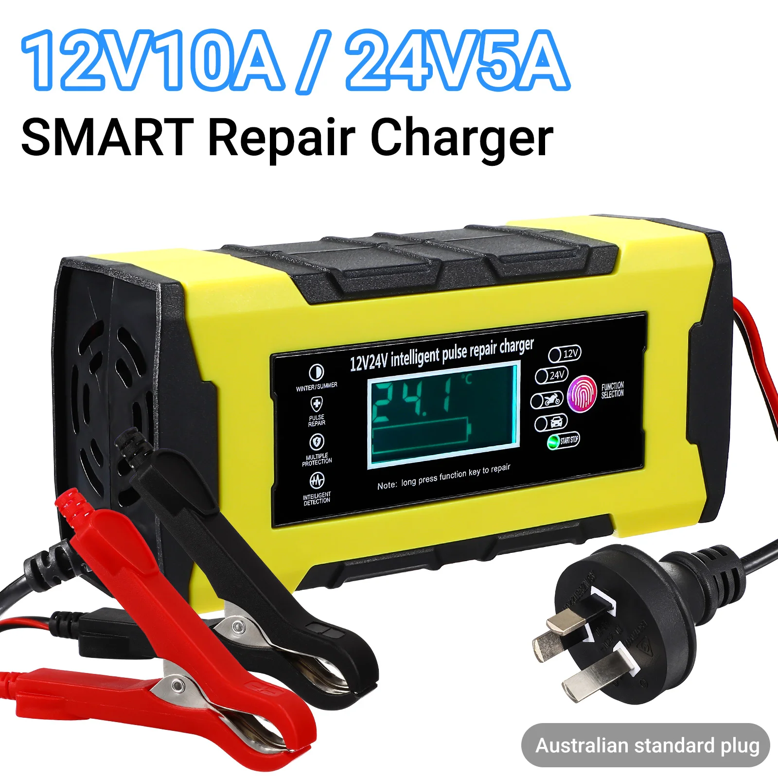 

Smart Car 24V/5A 12V/10A Vehicle Pulse Repair Maintainer (AU Plug) repair