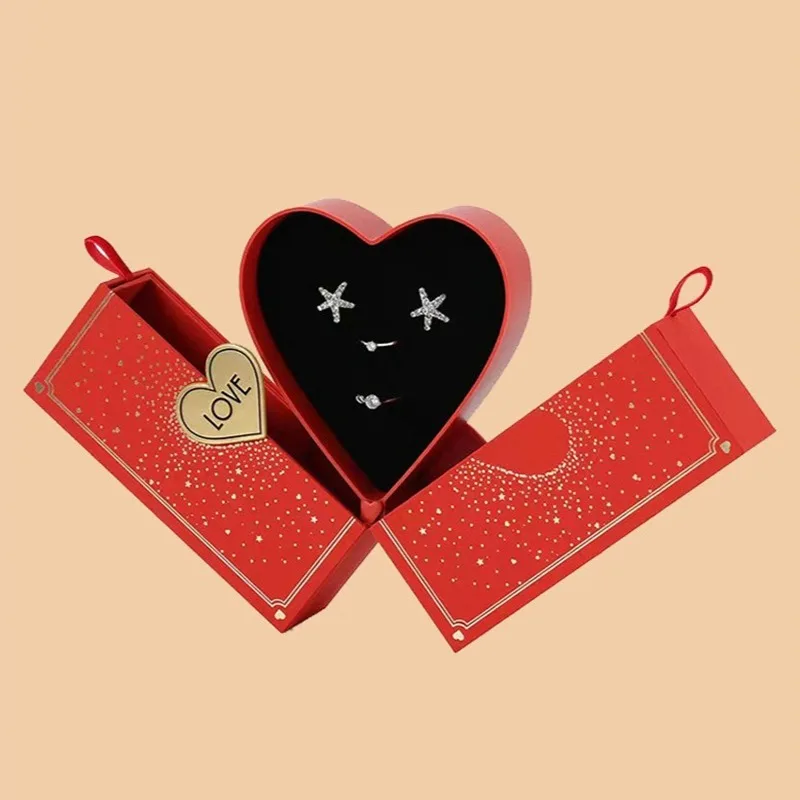 

Большая коробка для хранения ювелирных изделий, женские серьги, ожерелье, органайзер, чехол, упаковочные материалы, футляры для ювелирных изделий, коробки для браслетов с подвесками, подарок