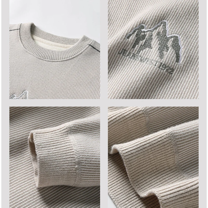 Men's Warm Knitted Sweater Casual Thick Sweater Male Streetwear Pullovers Fashion Clothing Spring Autumn Winter Men Clothing