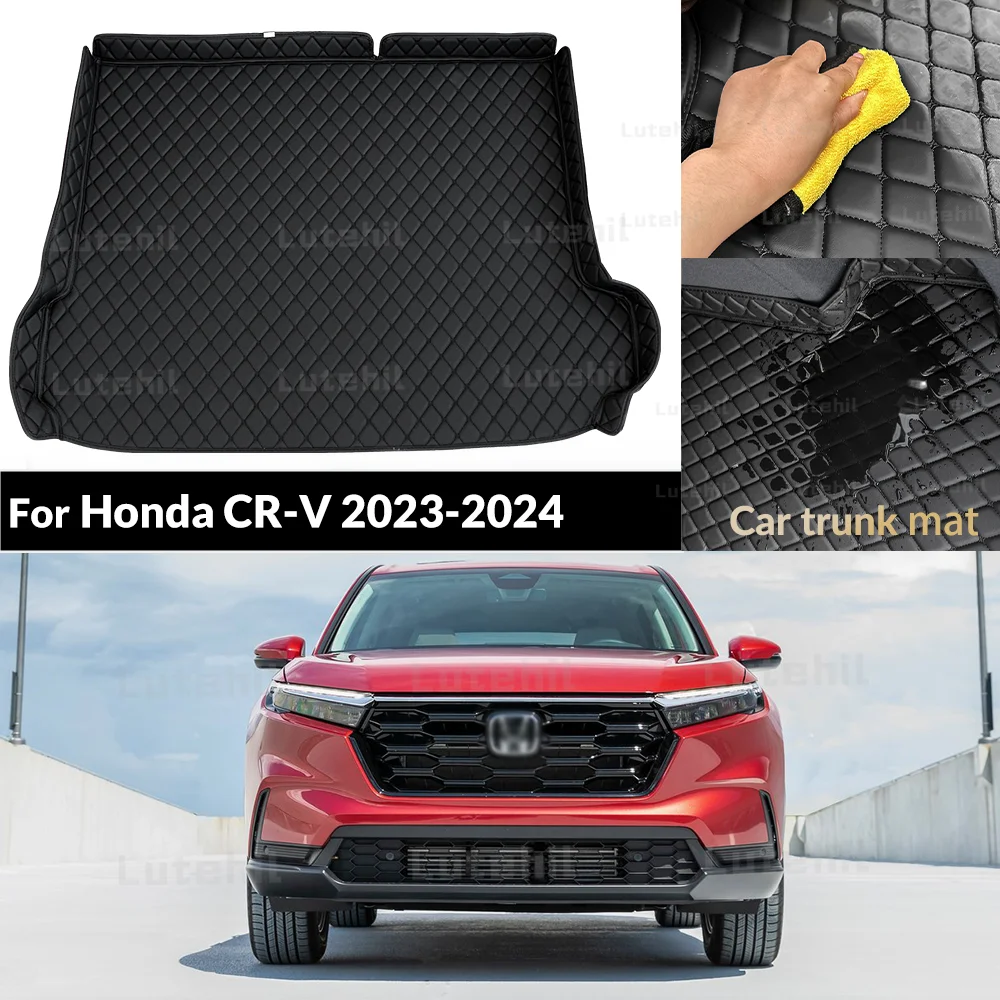 

For Honda CR-V 2023 2024 Car Trunk Mat Custom Protective Pad Cargo Liner Auto Interior Accessories
