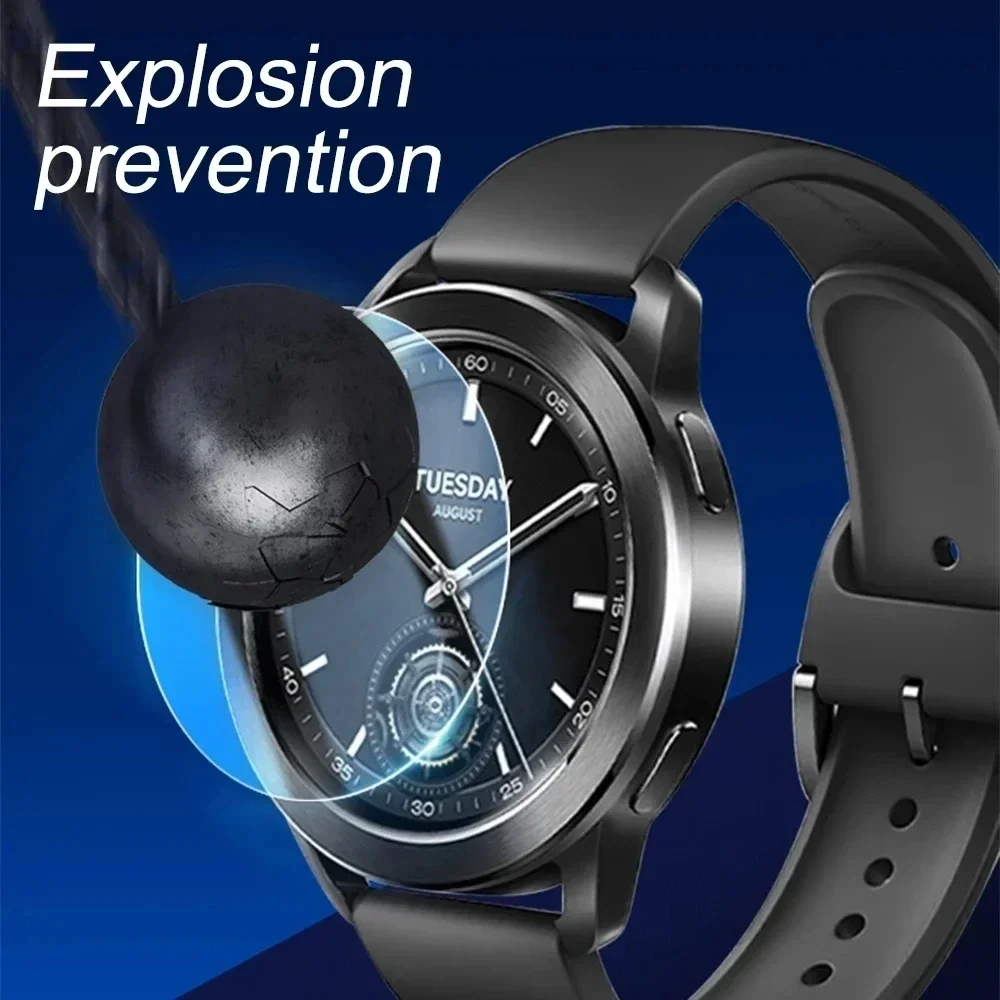 Xiaomi Mi Watch用強化ガラス保護フィルム,スマートウォッチ用強化ガラスプロテクター,s3