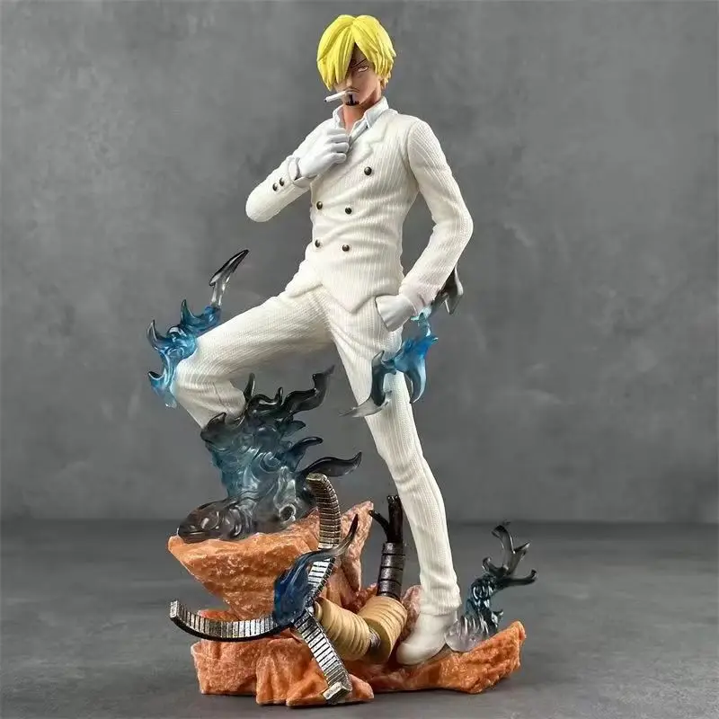 22cm anime uma peça asas gêmeas sanji três cores gk figuras estátua estatueta de pvc modelo boneca decoração coleção brinquedos presentes