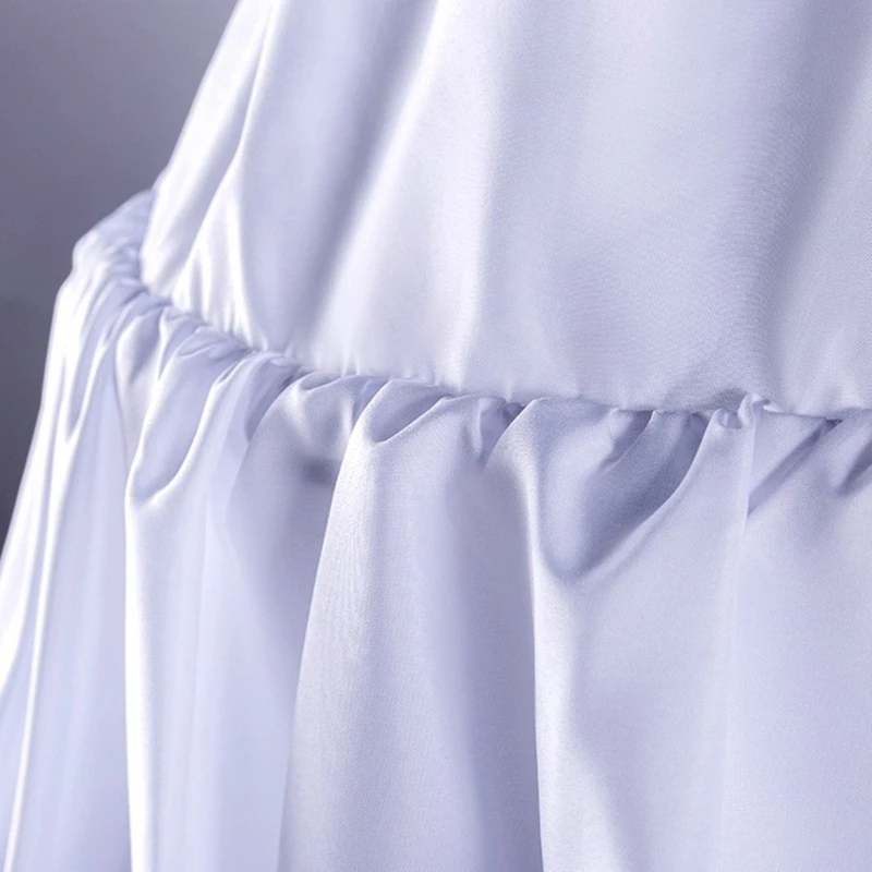 Women 2 Layer Petticoat Hoop Skirt Crinoline Underskirt Knee Length Half Slip Women 2 Layer Petticoat Hoop Skirt Crinoline