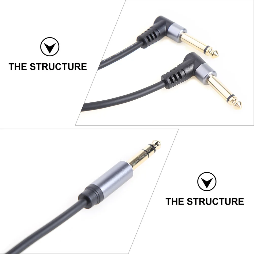 

1Pcs 6.35mm Audio Transferring Cable Gold Plated Long Durable Guitar Instrument Cable Low Loss High Fidelity Sound Transmission