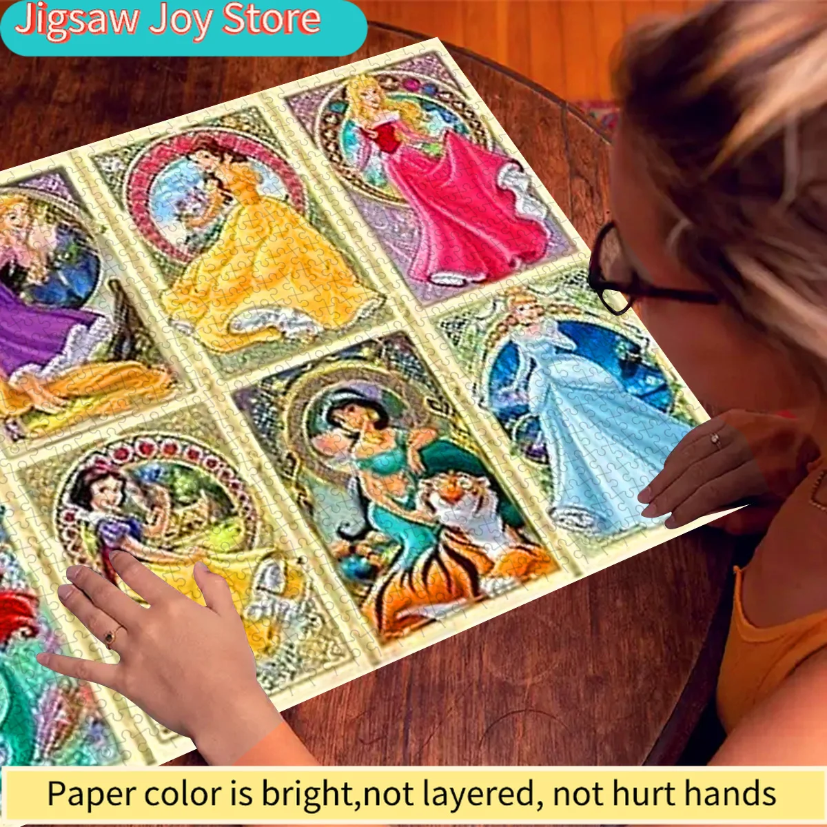 500/Disney  Paper Puzzle, DIY Puzzle, Adult Puzzle, Large Princess Art Puzzle, Exquisite Home Decor Puzzle, Leisure Entertainm