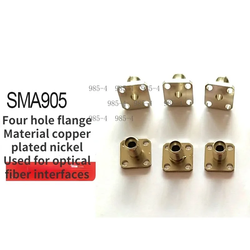 Four-hole Flange SMA Adapter Interface, SMA905 Socket for Optical Instrumentation Support