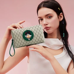 TOUTOU Women Wallet Card Holder Passport Cartoon Cat Short Wallet Zipper Around Clutch Purse Vintage Design Purse for Woman